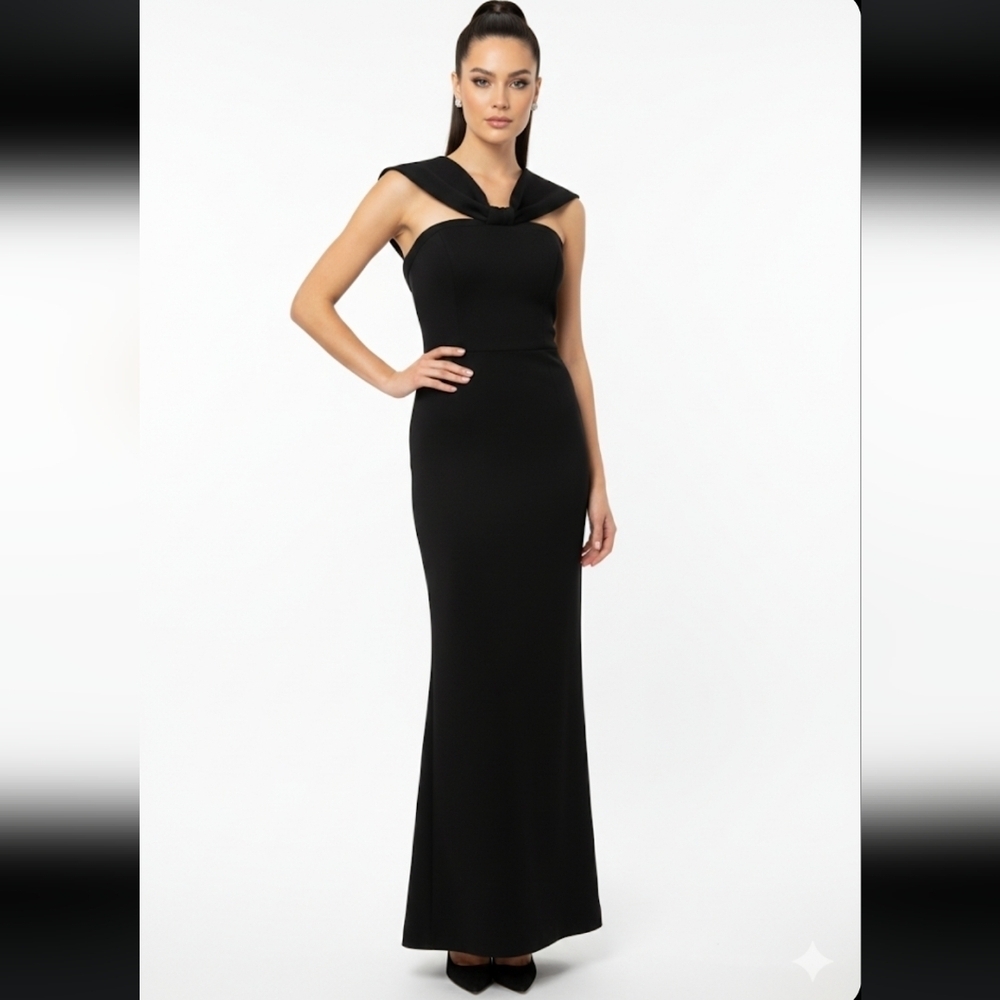 MISS ORD Elegant Black Evening Gown Size XL